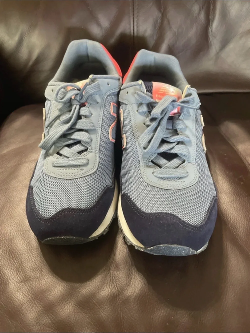 Women’s 9.5 New Balance Blue and Coral Sneakers